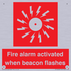 Fire alarm activated when beacon flashes